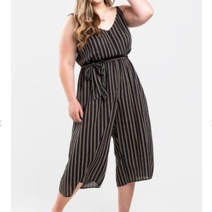 Francesca’s Striped Jumpsuit